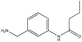 N-[3-(aminomethyl)phenyl]butanamide,,结构式