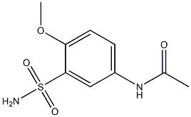 N-[3-(aminosulfonyl)-4-methoxyphenyl]acetamide Structure