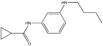 N-[3-(butylamino)phenyl]cyclopropanecarboxamide 化学構造式