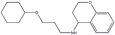 N-[3-(cyclohexyloxy)propyl]-3,4-dihydro-2H-1-benzopyran-4-amine Structure