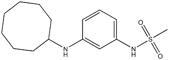 N-[3-(cyclooctylamino)phenyl]methanesulfonamide Struktur