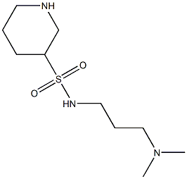 N-[3-(dimethylamino)propyl]piperidine-3-sulfonamide,,结构式