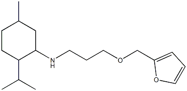 N-[3-(furan-2-ylmethoxy)propyl]-5-methyl-2-(propan-2-yl)cyclohexan-1-amine 结构式