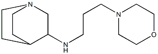 N-[3-(morpholin-4-yl)propyl]-1-azabicyclo[2.2.2]octan-3-amine Struktur