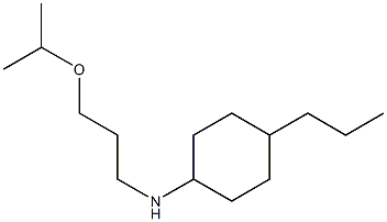 N-[3-(propan-2-yloxy)propyl]-4-propylcyclohexan-1-amine,,结构式