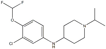 N-[3-chloro-4-(difluoromethoxy)phenyl]-1-(propan-2-yl)piperidin-4-amine