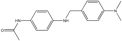 N-[4-({[4-(dimethylamino)phenyl]methyl}amino)phenyl]acetamide 化学構造式