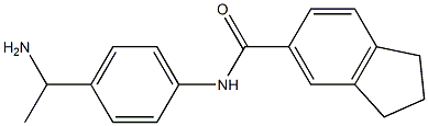 N-[4-(1-aminoethyl)phenyl]-2,3-dihydro-1H-indene-5-carboxamide,,结构式