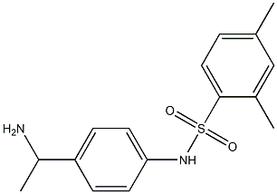N-[4-(1-aminoethyl)phenyl]-2,4-dimethylbenzene-1-sulfonamide,,结构式