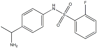 N-[4-(1-aminoethyl)phenyl]-2-fluorobenzenesulfonamide Structure
