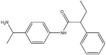 N-[4-(1-aminoethyl)phenyl]-2-phenylbutanamide,,结构式