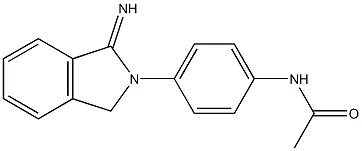 N-[4-(1-imino-2,3-dihydro-1H-isoindol-2-yl)phenyl]acetamide Struktur
