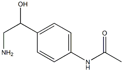 N-[4-(2-amino-1-hydroxyethyl)phenyl]acetamide Structure