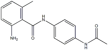 N-[4-(acetylamino)phenyl]-2-amino-6-methylbenzamide Structure
