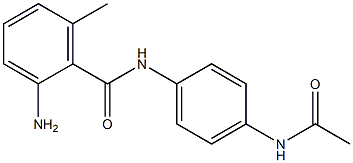 N-[4-(acetylamino)phenyl]-2-amino-6-methylbenzamide Struktur