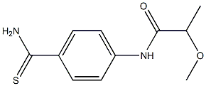 N-[4-(aminocarbonothioyl)phenyl]-2-methoxypropanamide Structure
