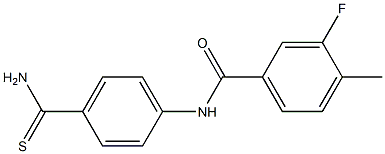 N-[4-(aminocarbonothioyl)phenyl]-3-fluoro-4-methylbenzamide|