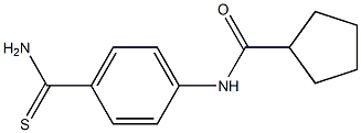 N-[4-(aminocarbonothioyl)phenyl]cyclopentanecarboxamide Structure