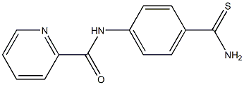 N-[4-(aminocarbonothioyl)phenyl]pyridine-2-carboxamide,,结构式