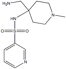 N-[4-(aminomethyl)-1-methylpiperidin-4-yl]pyridine-3-sulfonamide Structure