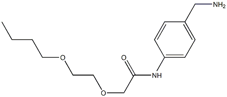 N-[4-(aminomethyl)phenyl]-2-(2-butoxyethoxy)acetamide Structure