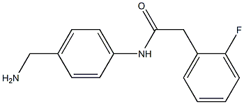 N-[4-(aminomethyl)phenyl]-2-(2-fluorophenyl)acetamide Structure