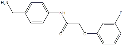 N-[4-(aminomethyl)phenyl]-2-(3-fluorophenoxy)acetamide Structure