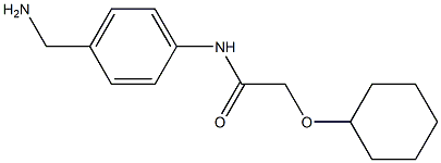 N-[4-(aminomethyl)phenyl]-2-(cyclohexyloxy)acetamide Structure