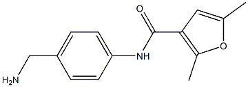 N-[4-(aminomethyl)phenyl]-2,5-dimethyl-3-furamide Structure