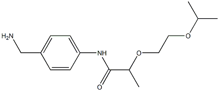 N-[4-(aminomethyl)phenyl]-2-[2-(propan-2-yloxy)ethoxy]propanamide Structure