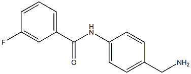 N-[4-(aminomethyl)phenyl]-3-fluorobenzamide Structure