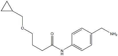  N-[4-(aminomethyl)phenyl]-4-(cyclopropylmethoxy)butanamide