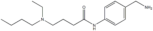 N-[4-(aminomethyl)phenyl]-4-[butyl(ethyl)amino]butanamide Struktur