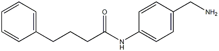 N-[4-(aminomethyl)phenyl]-4-phenylbutanamide Struktur