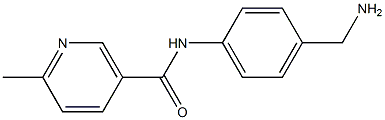 N-[4-(aminomethyl)phenyl]-6-methylnicotinamide 结构式