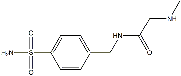 N-[4-(aminosulfonyl)benzyl]-2-(methylamino)acetamide Structure