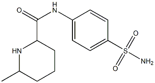 N-[4-(aminosulfonyl)phenyl]-6-methylpiperidine-2-carboxamide 化学構造式