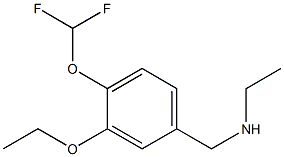 N-[4-(difluoromethoxy)-3-ethoxybenzyl]-N-ethylamine Structure