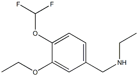 N-[4-(difluoromethoxy)-3-ethoxybenzyl]-N-ethylamine 结构式