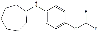 N-[4-(difluoromethoxy)phenyl]cycloheptanamine Struktur