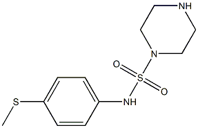 N-[4-(methylsulfanyl)phenyl]piperazine-1-sulfonamide Structure