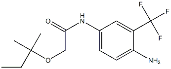 N-[4-amino-3-(trifluoromethyl)phenyl]-2-[(2-methylbutan-2-yl)oxy]acetamide Struktur