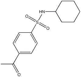 N-cyclohexyl-4-acetylbenzene-1-sulfonamide|