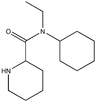 N-cyclohexyl-N-ethylpiperidine-2-carboxamide Structure