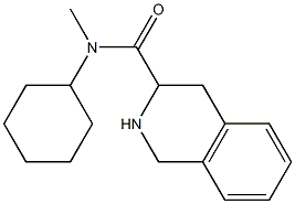 N-cyclohexyl-N-methyl-1,2,3,4-tetrahydroisoquinoline-3-carboxamide 化学構造式