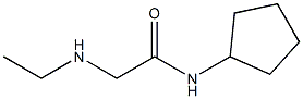 N-cyclopentyl-2-(ethylamino)acetamide,,结构式