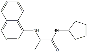 N-cyclopentyl-2-(naphthalen-1-ylamino)propanamide Struktur