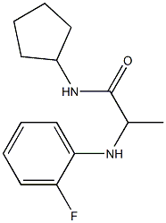 N-cyclopentyl-2-[(2-fluorophenyl)amino]propanamide