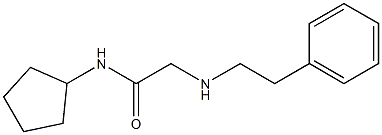 N-cyclopentyl-2-[(2-phenylethyl)amino]acetamide Structure