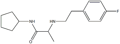 N-cyclopentyl-2-{[2-(4-fluorophenyl)ethyl]amino}propanamide Struktur
